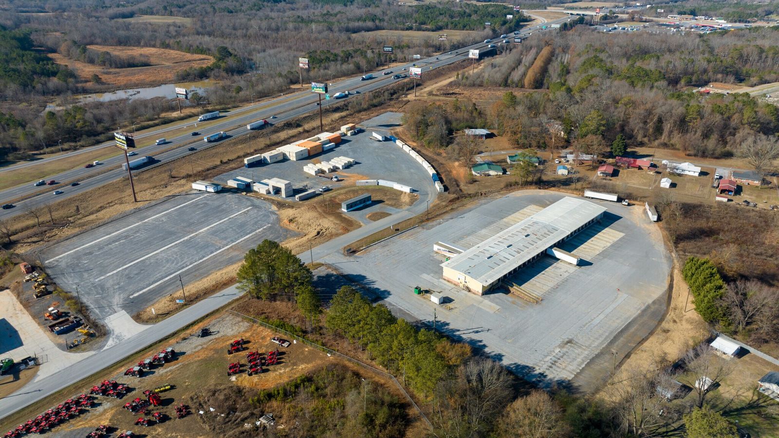Aerial view of the terminal off I-75