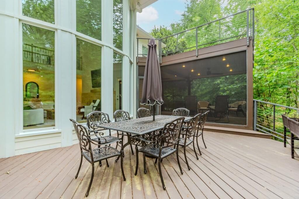 Dining on the deck