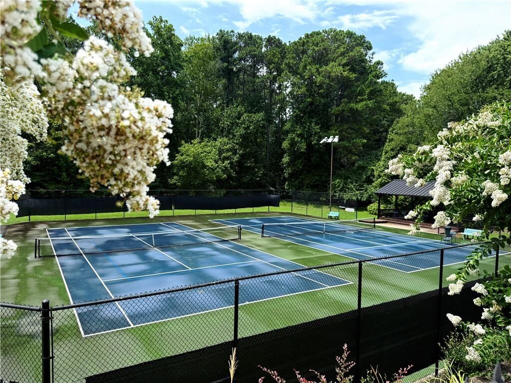 Community tennis courts