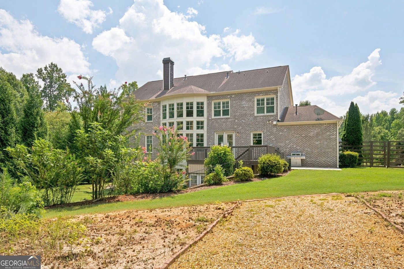 Rear of the home