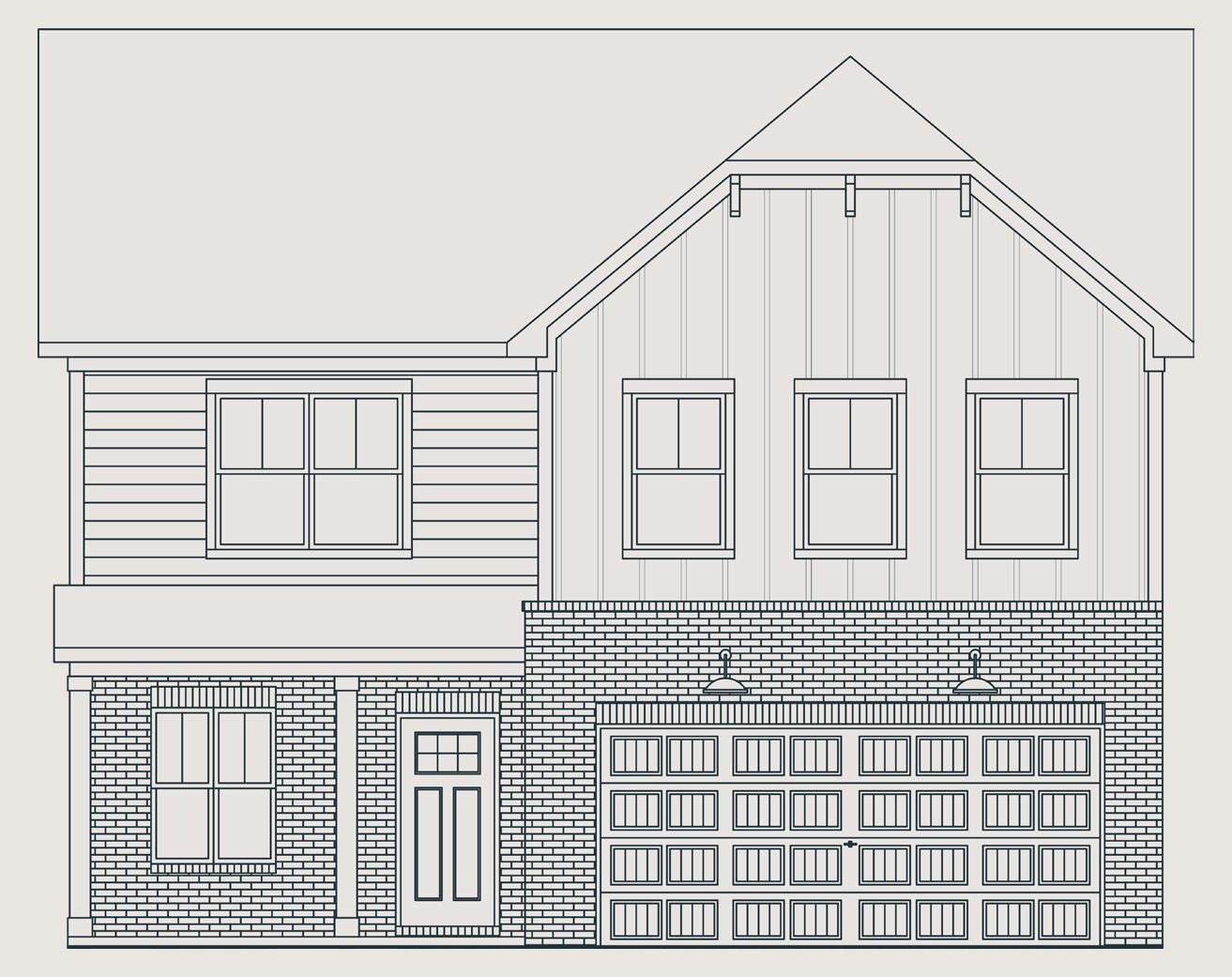 Ashford plan, elevation B (drawing)