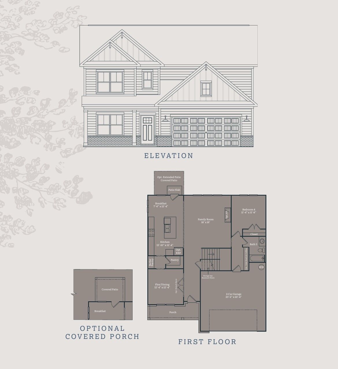 Cambridge plan, first floor