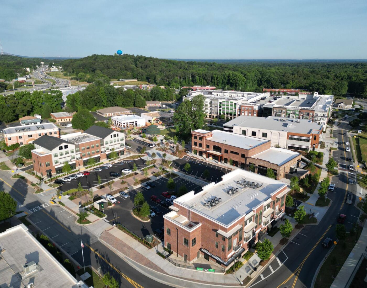 Downtown Snellville, a short drive away